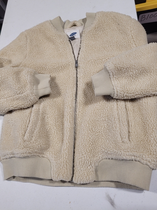 Old Navy Jackets & Blazers - Old Navy Cream Sherpa Zip Bomber Jacket